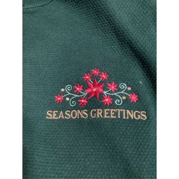 Vintage Thermal Button Down Holiday Cardigan Size: XL - Picture 5 of 7